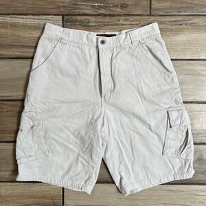 Rusty Men's Cargo Shorts Gray Size 32x11 Classic Workwear Outdoor ActivewearFlaw